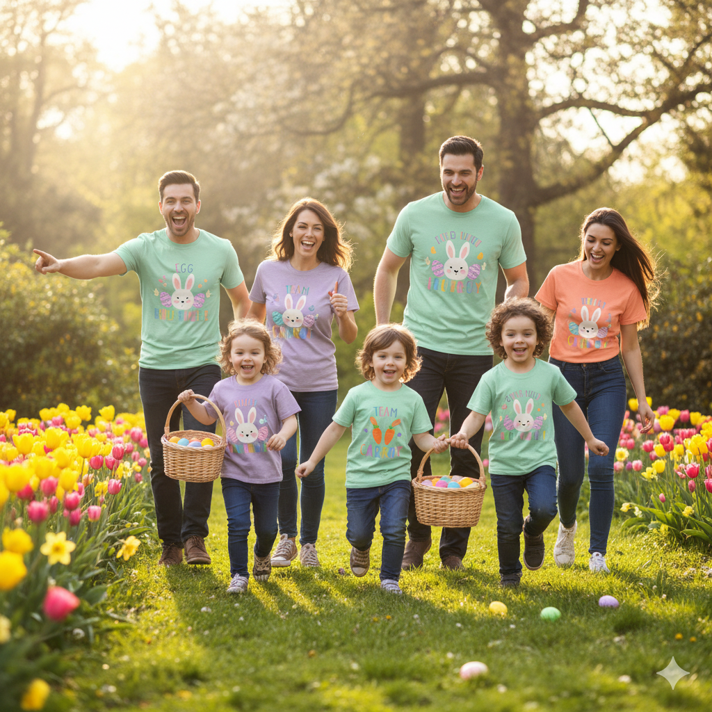 Custom Easter Shirts for Family Gatherings