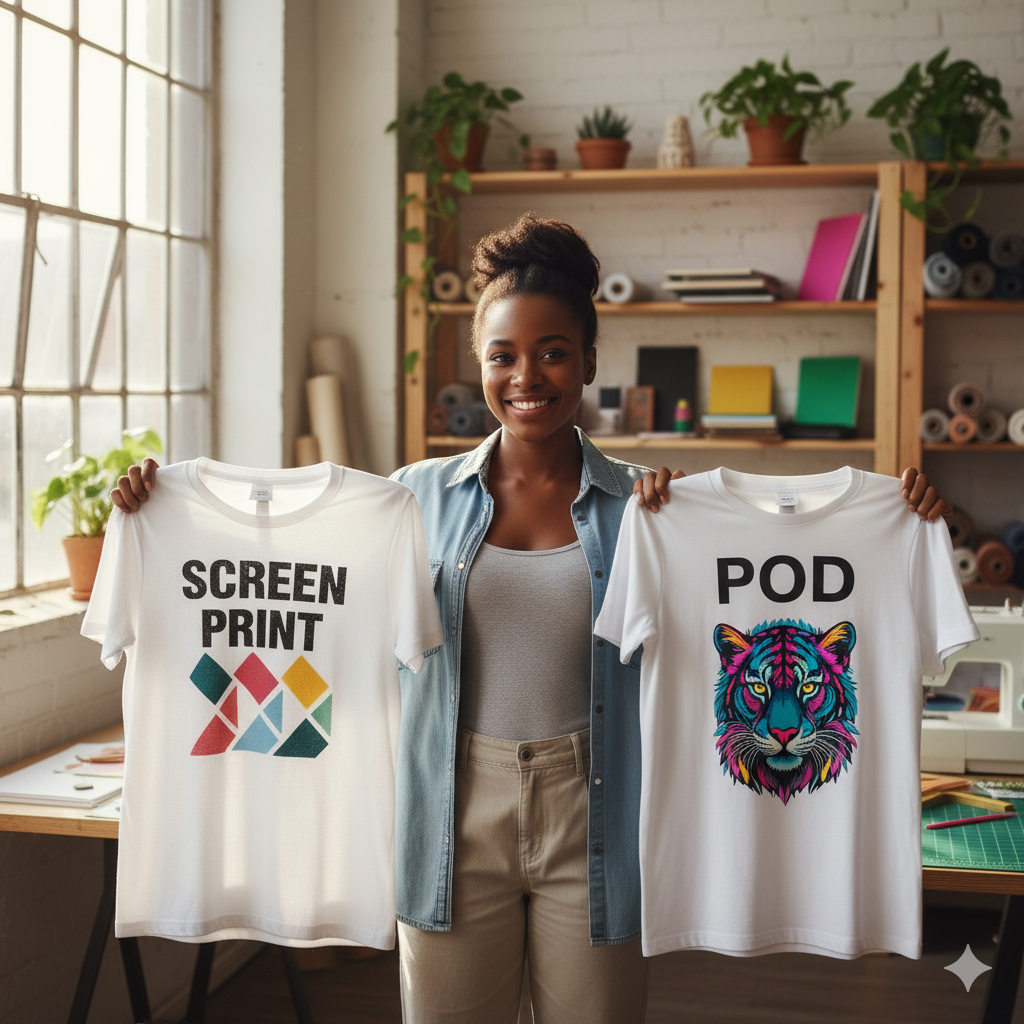 Screen Printing vs POD: Which T-Shirt is Better?