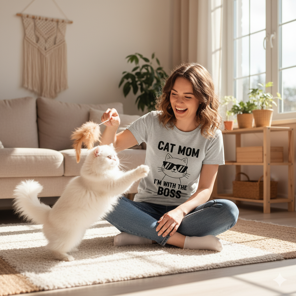 Best Cat-Themed Shirts for Cat Moms