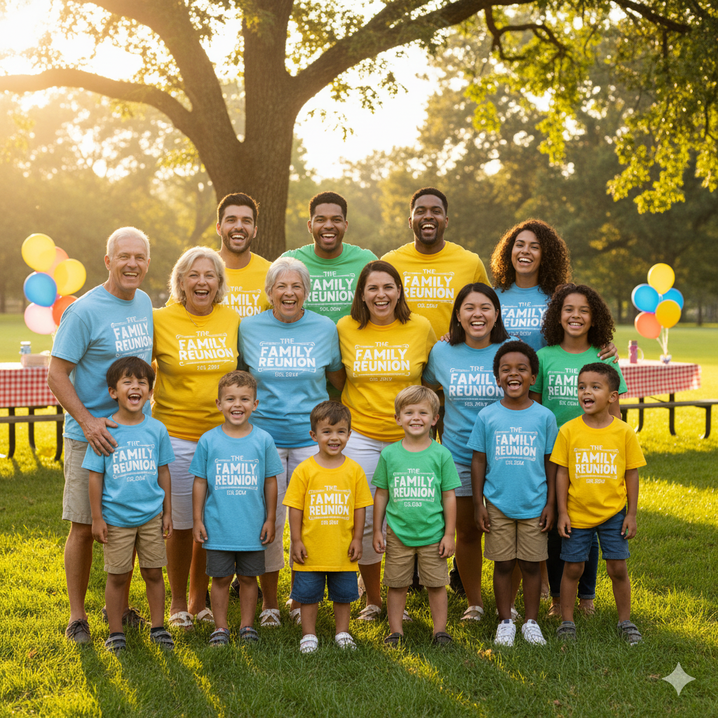 Matching Family Reunion T-Shirts for 2026