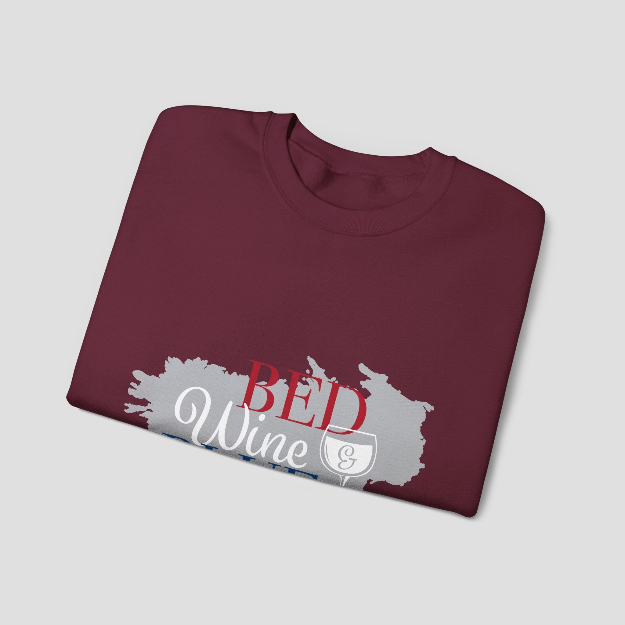 Bed Wine Blue Crewneck Sweatshirt