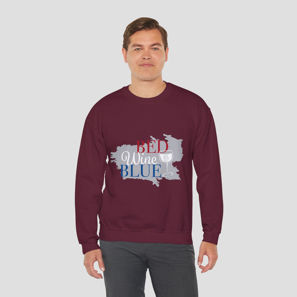 Bed Wine Blue Crewneck Sweatshirt