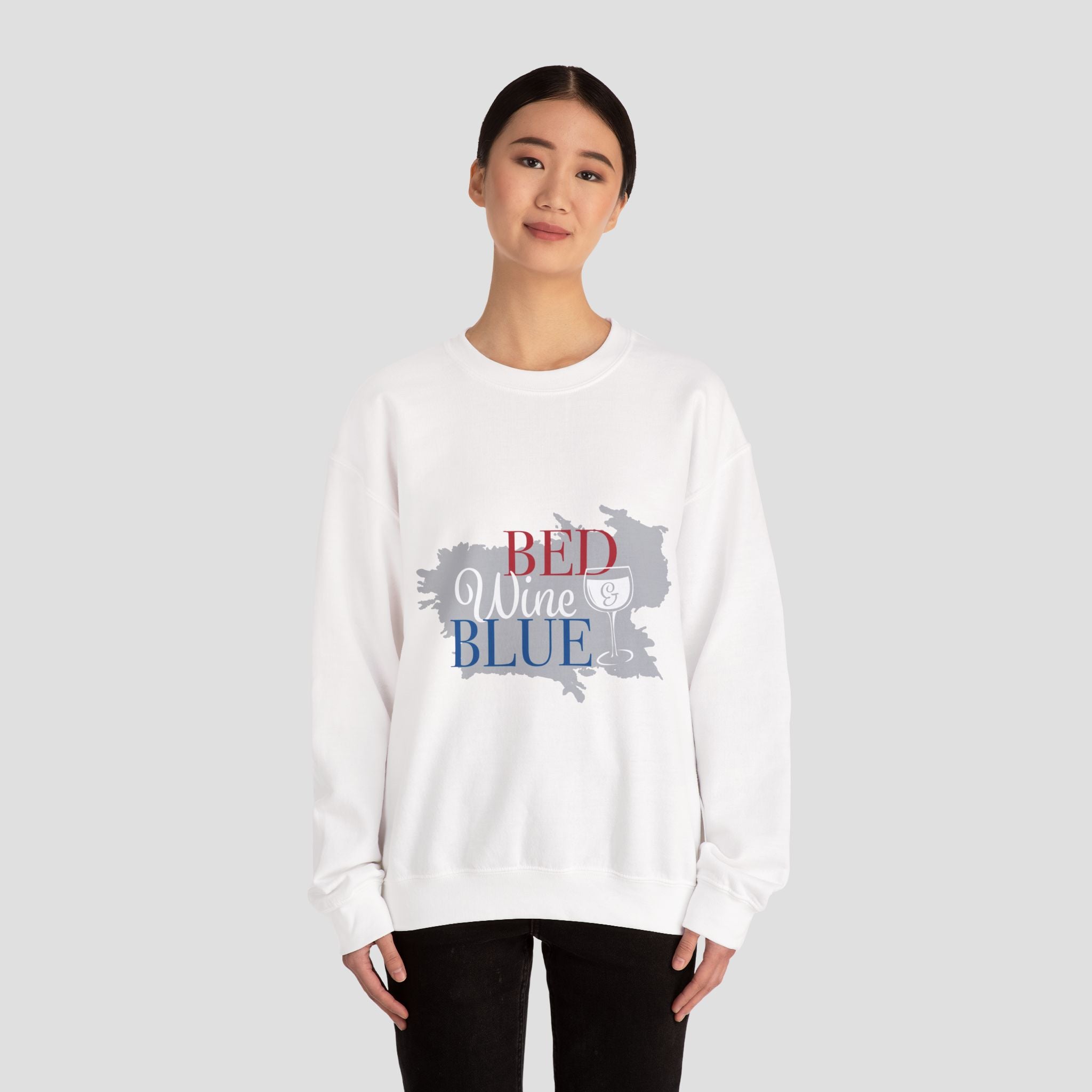 Bed Wine Blue Crewneck Sweatshirt