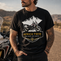 Unisex "Africa Twin No Maps No Limits" Adventure Motorcycle Graphic T Shirt