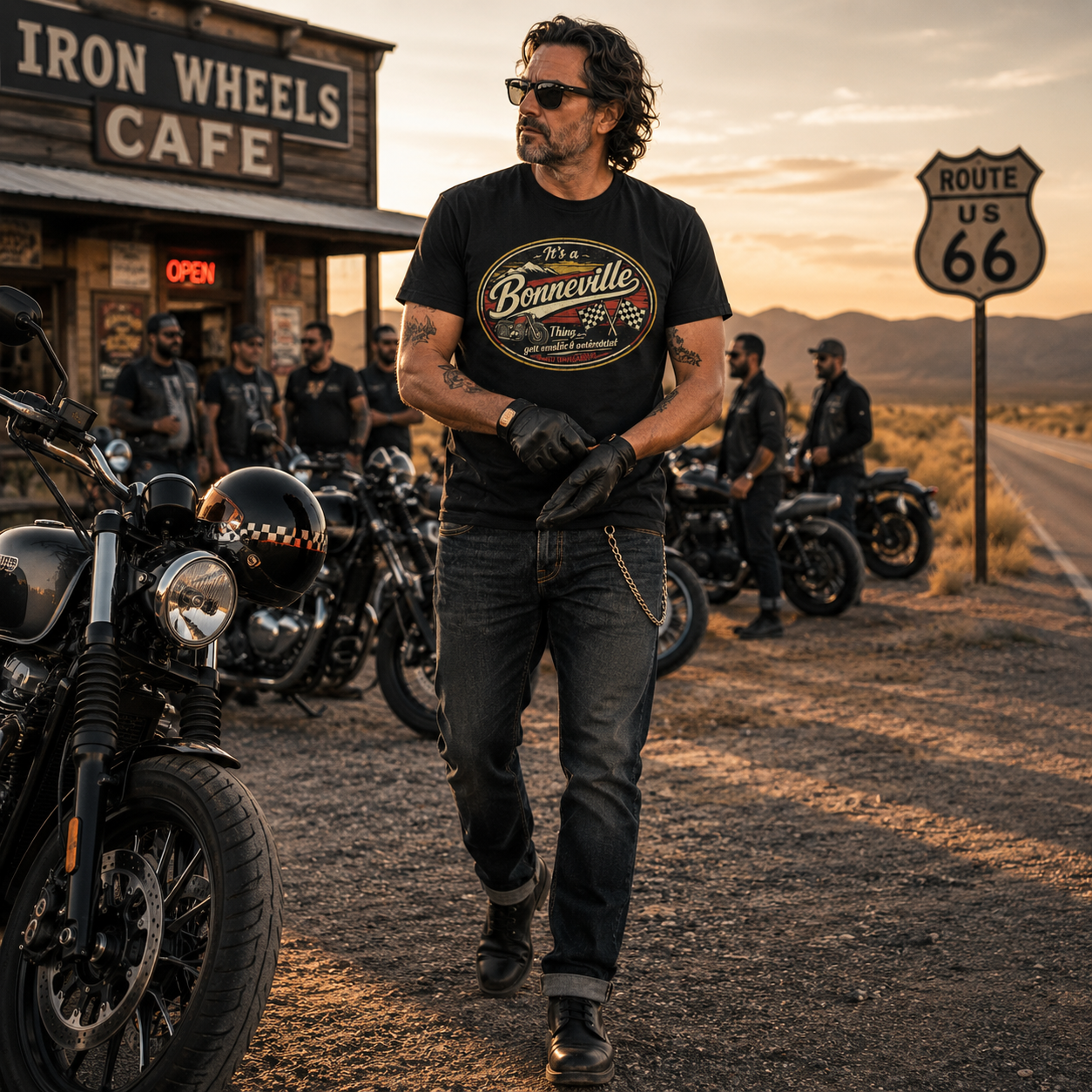 Unisex "It's a Bonneville Thing" Vintage Motorcycle Graphic T Shirt