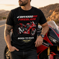 Unisex "CBR1000RR Fireblade Born to Race" Honda Motorcycle Graphic T Shirt