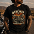 Unisex "My Other Addiction Has Two Wheels" Funny Motorcycle T Shirt