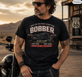Unisex "Live Free Ride Hard" Bobber Motorcycle Graphic T Shirt