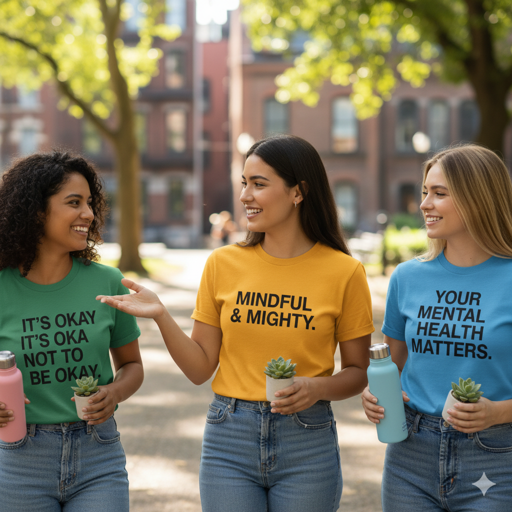 Mental Health & Wellness Advocates T-Shirts: Wear Your Message with Pride