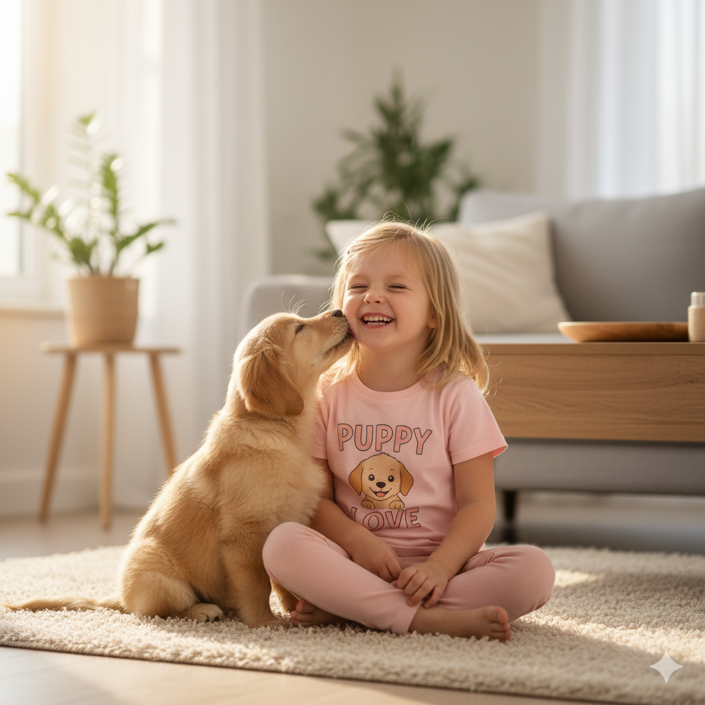 Cute Puppy T-Shirts for Kids Who Love Dogs