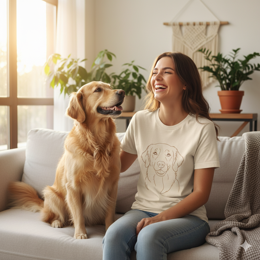 Custom Pet Portrait T-Shirts – The Perfect Gift