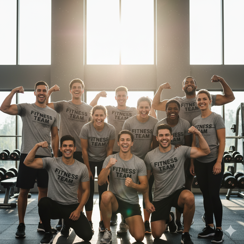 Custom Gym Shirts for Teams & Groups