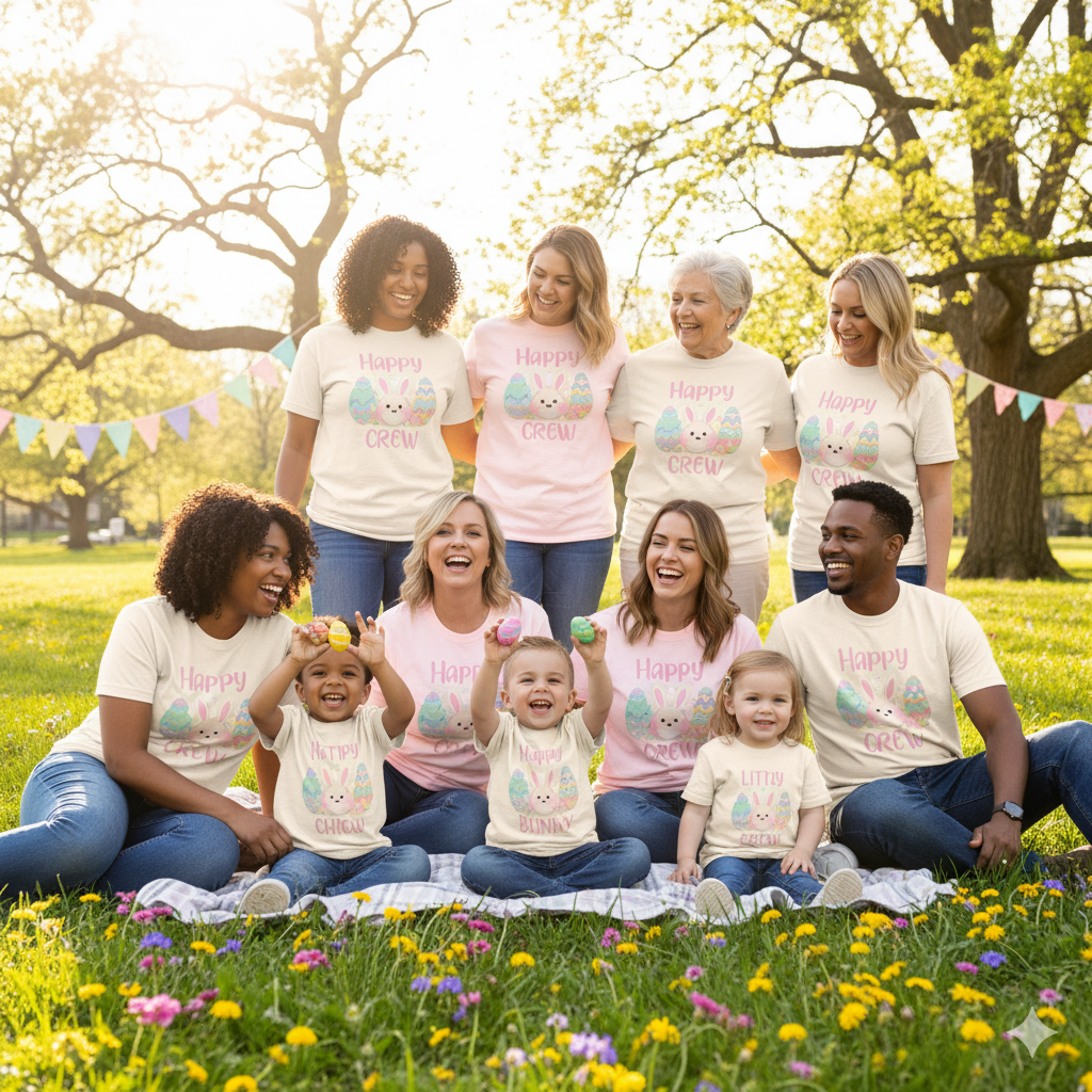 Custom Easter Shirts for Family Gatherings