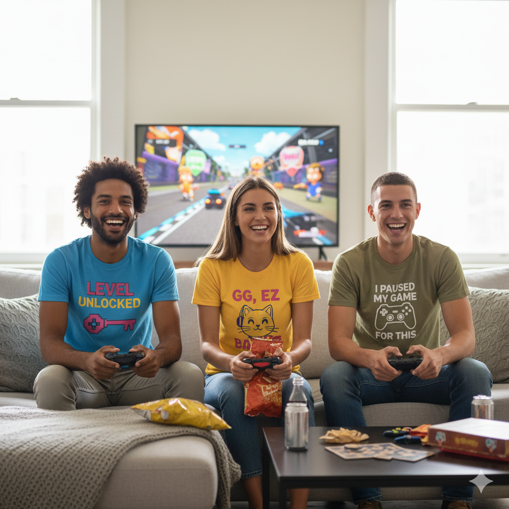 Custom Gaming T-Shirts for Gamers