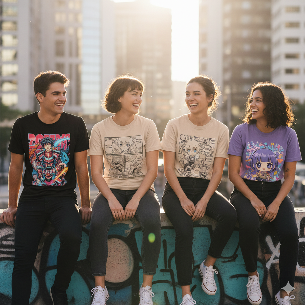 From Manga Panels to Merch: Anime Art on T-Shirts