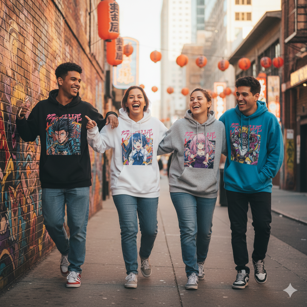 Anime Graphic Hoodies: Statement Pieces for Die-Hard Fans