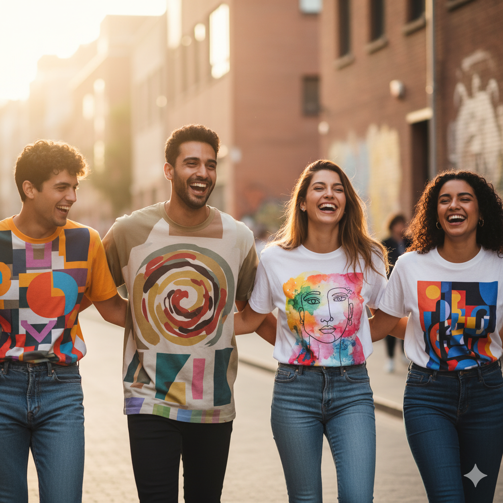 Abstract Art Tees: Wearing Modern Art on Your Sleeve