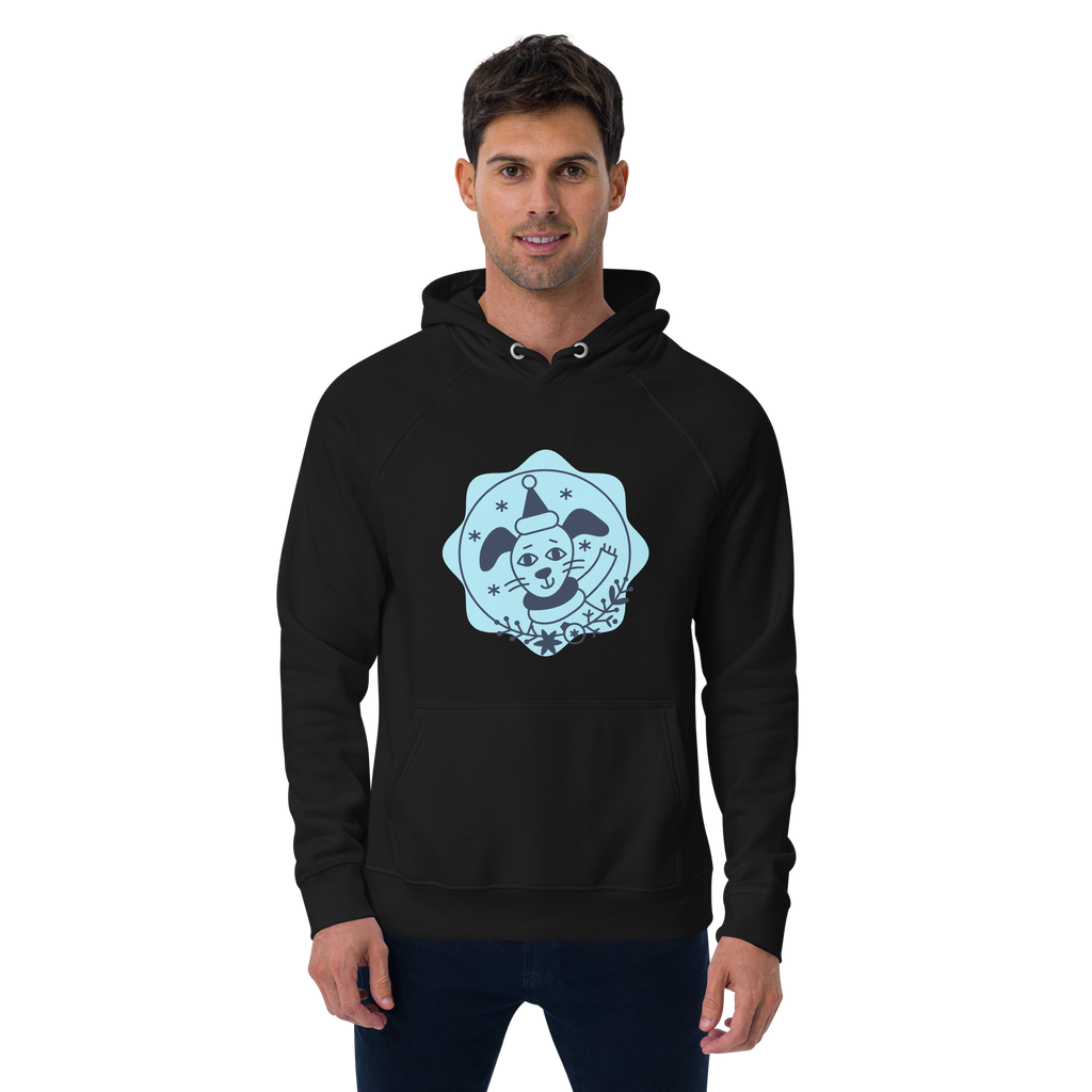 Unisex Dog Birthday Premium Printed Hoodie black