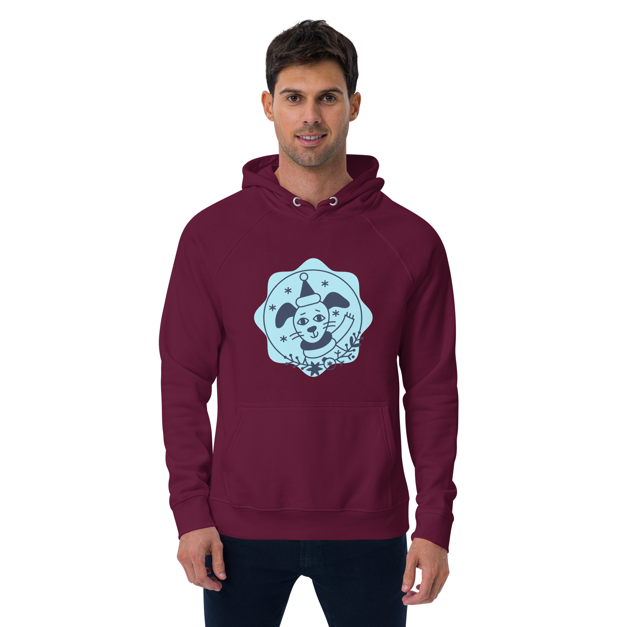 Unisex Dog Birthday Premium Printed Hoodie white