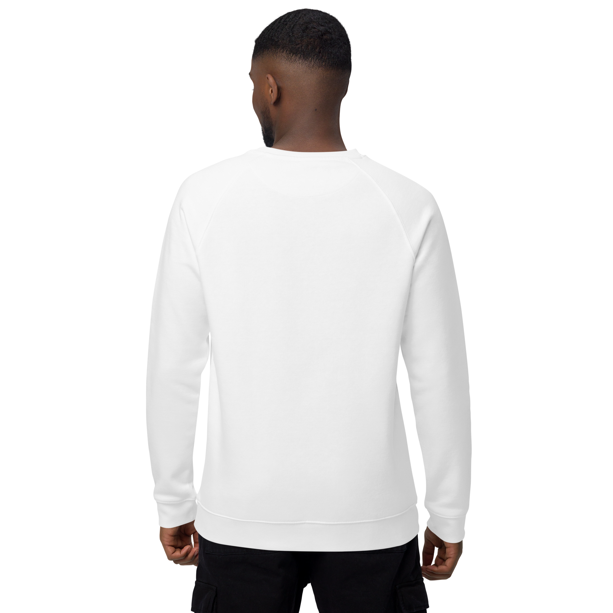 Unisex Santa S Helper Christmas Raglan Printed Sweatshirt black