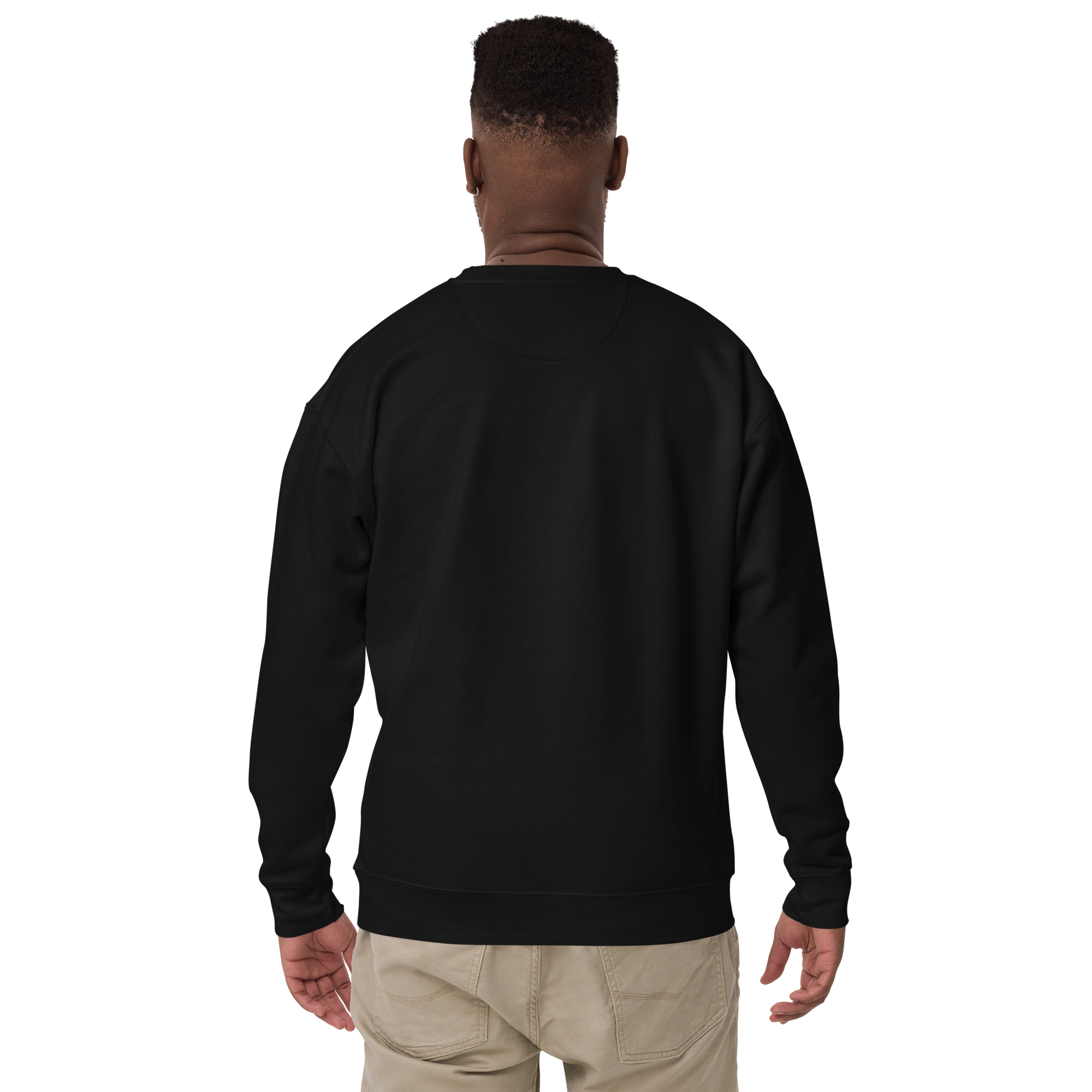Unisex Pixel Cat Meow Premium Printed Sweatshirt charcoal-heather