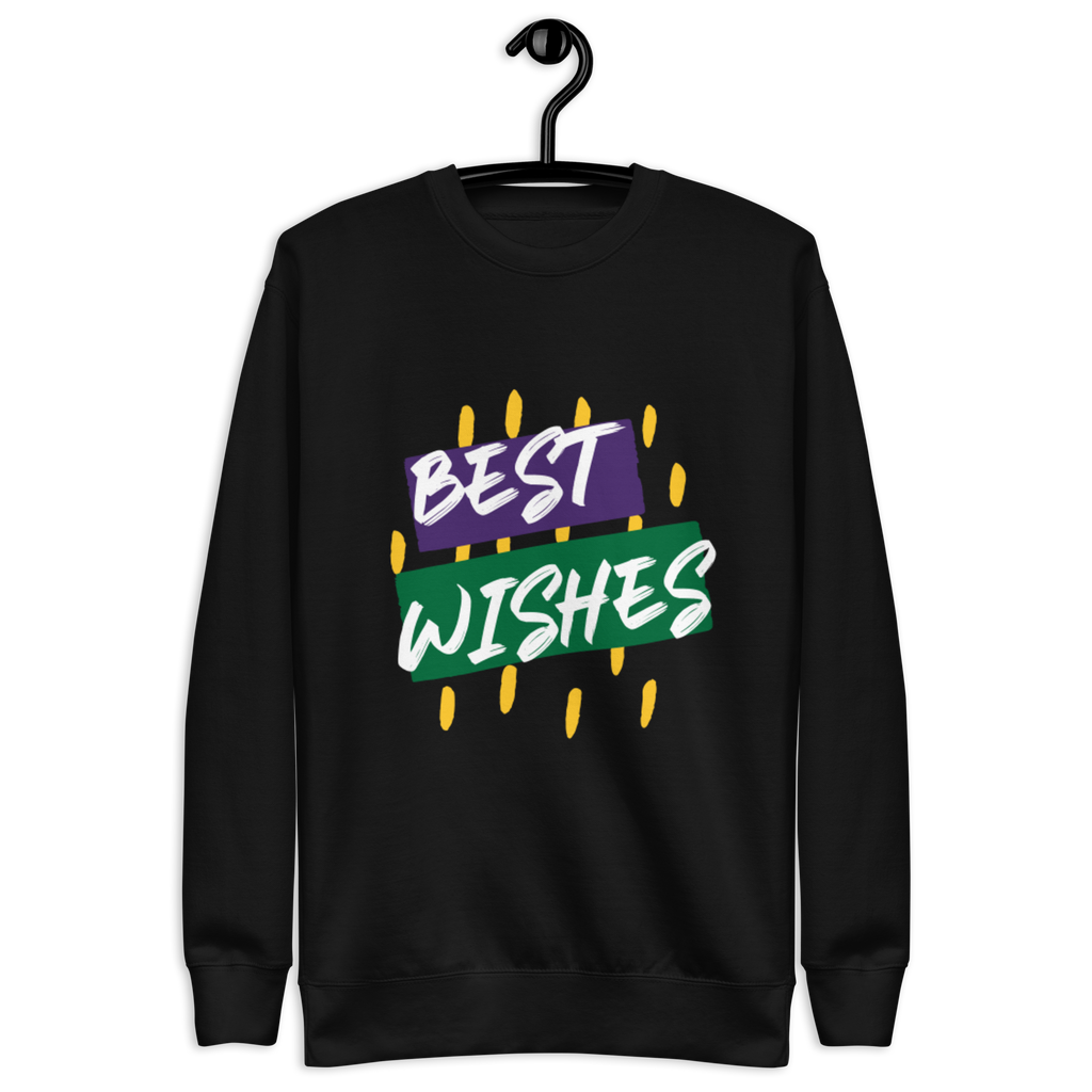Unisex Best Wishes Premium Printed Sweatshirt team-royal