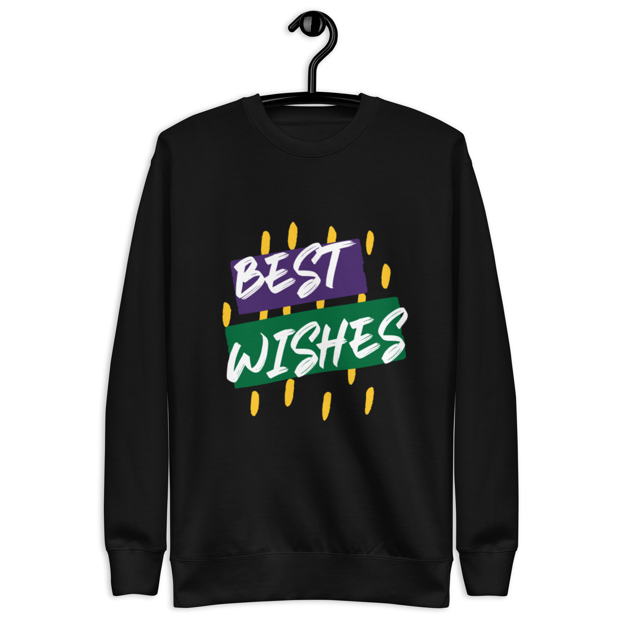 Unisex Best Wishes Premium Printed Sweatshirt team-royal
