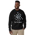 Unisex Let It Snow Winter Snowfall Premium Printed Sweatshirt black