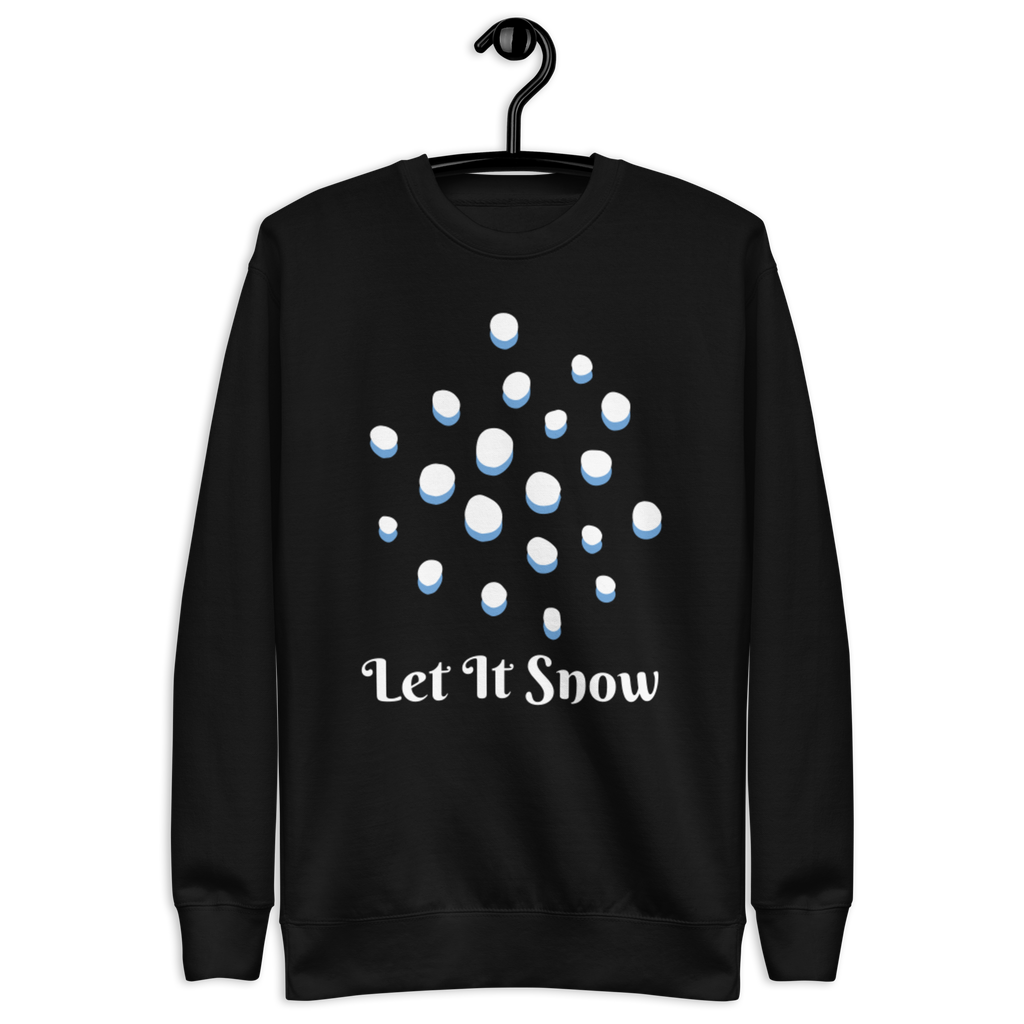 Unisex Let It Snow Winter Snowfall Premium Printed Sweatshirt team-royal