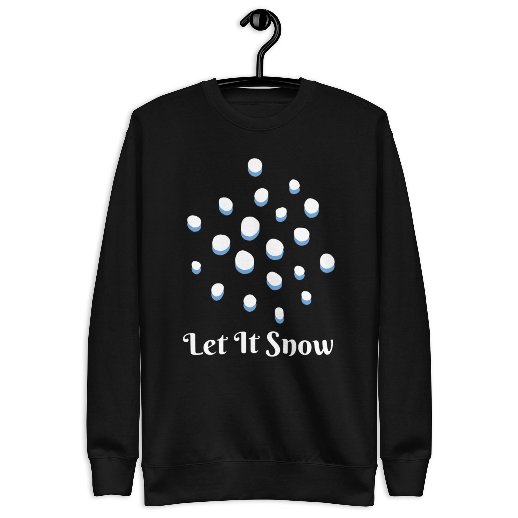Unisex Let It Snow Winter Snowfall Premium Printed Sweatshirt team-royal