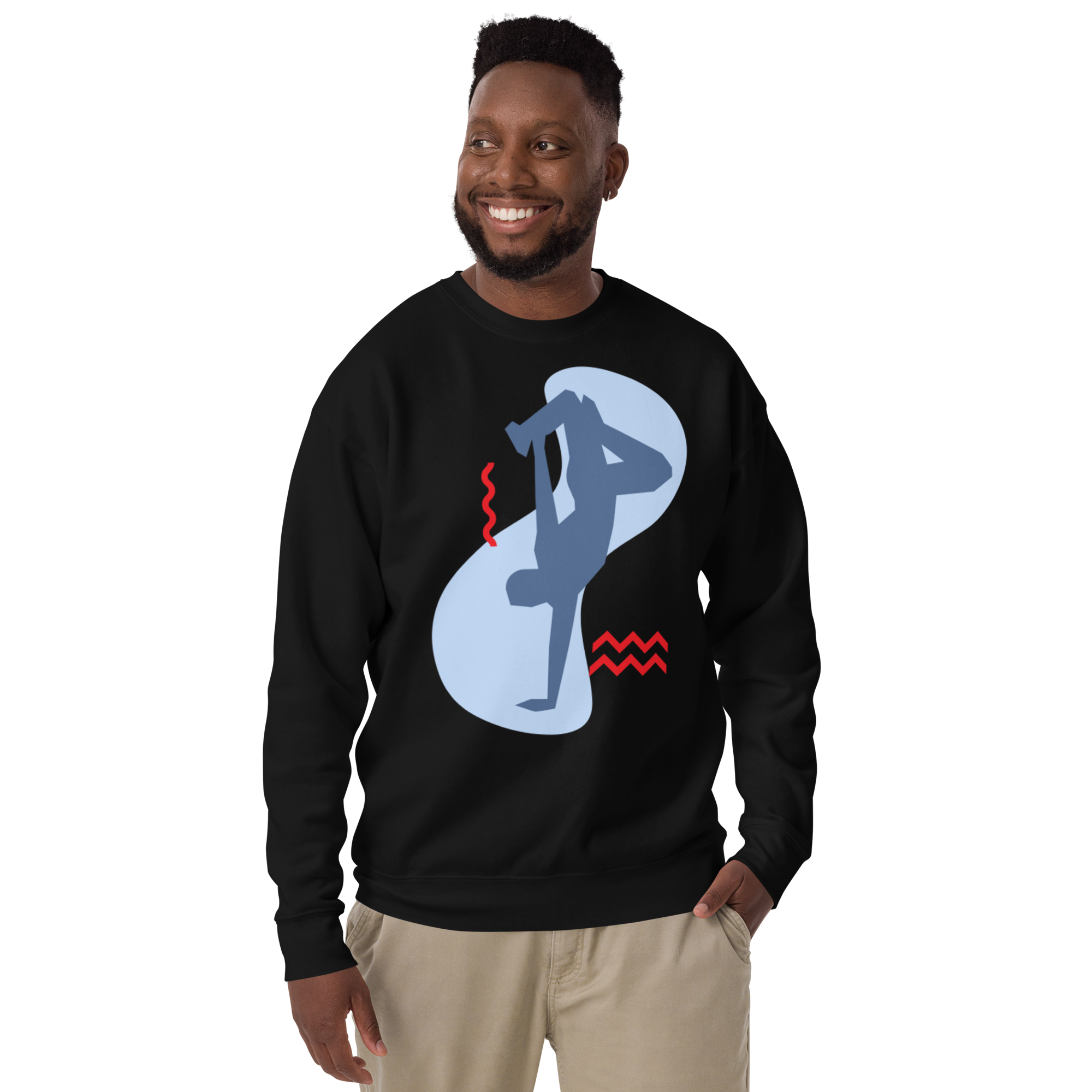 Unisex Yoga Dancer Pose Premium Printed Sweatshirt team-royal