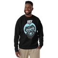 Unisex Hey Dog Graphic Premium Printed Sweatshirt white