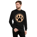 Unisex Dog Paw Premium Printed Sweatshirt white