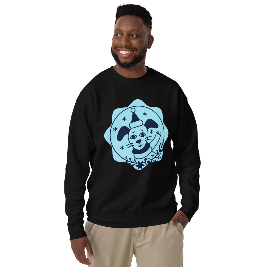 Unisex Dog Birthday Sweatshirt Premium Printed Sweatshirt bone