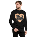 Unisex Dog Premium Printed Sweatshirt white