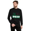 Unisex Deer Christmas Premium Printed Sweatshirt white