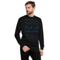 Unisex Let It Snow Christmas Premium Printed Sweatshirt white