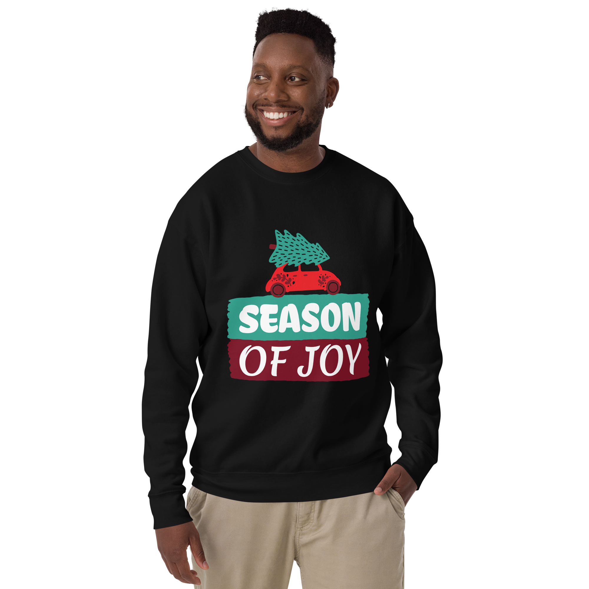 Unisex Season Of Joy Christmas Premium Printed Sweatshirt 