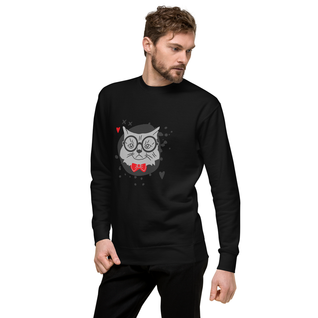 Cute Owl Graphic Sweatshirt carbon-grey