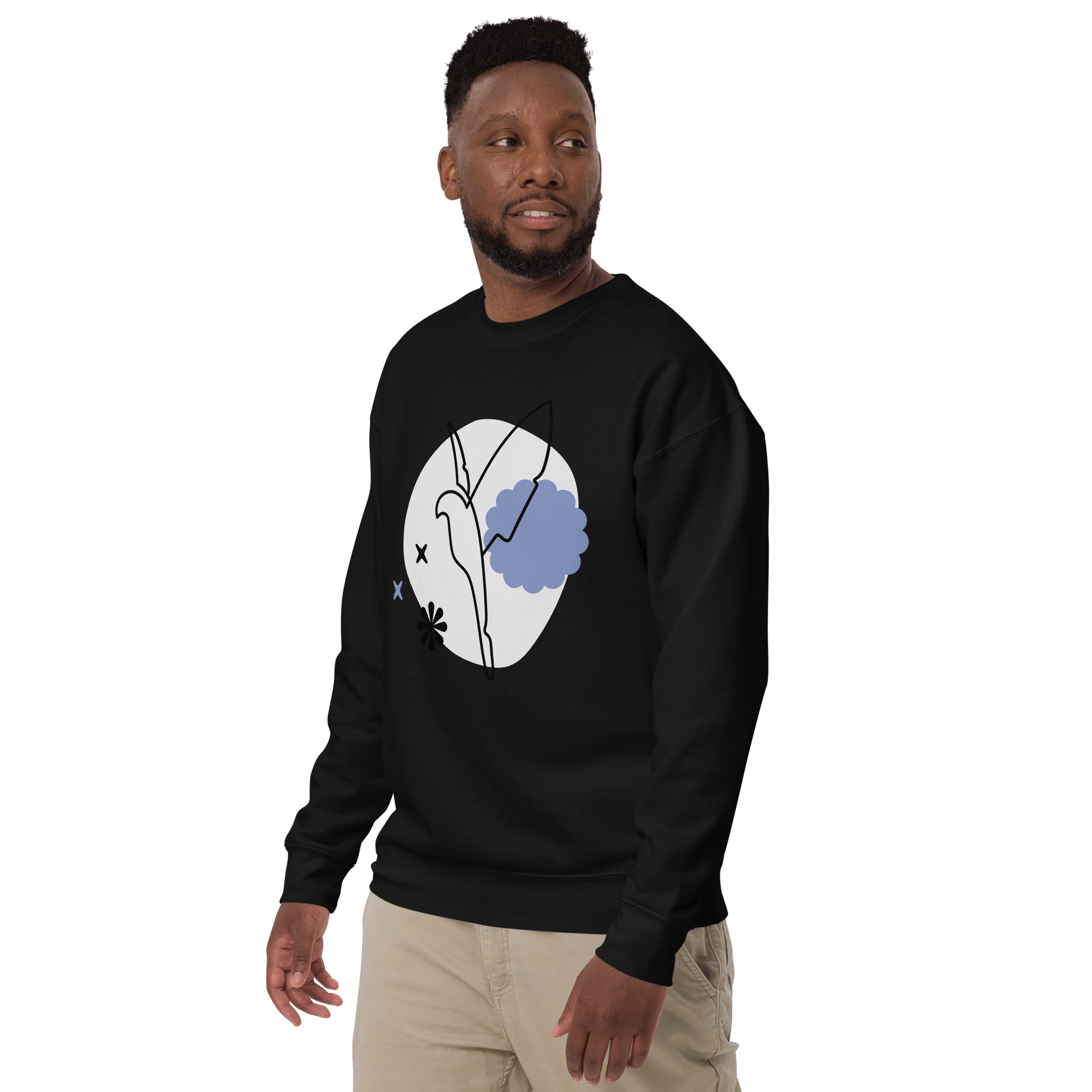 Unisex Dove Premium Printed Sweatshirt 