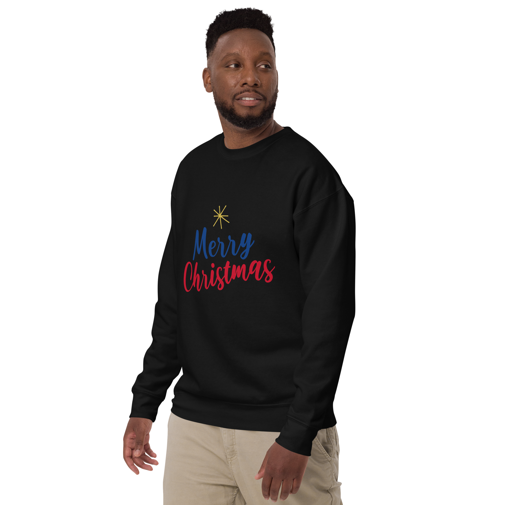 Unisex Merry Christmas Premium Printed Sweatshirt 