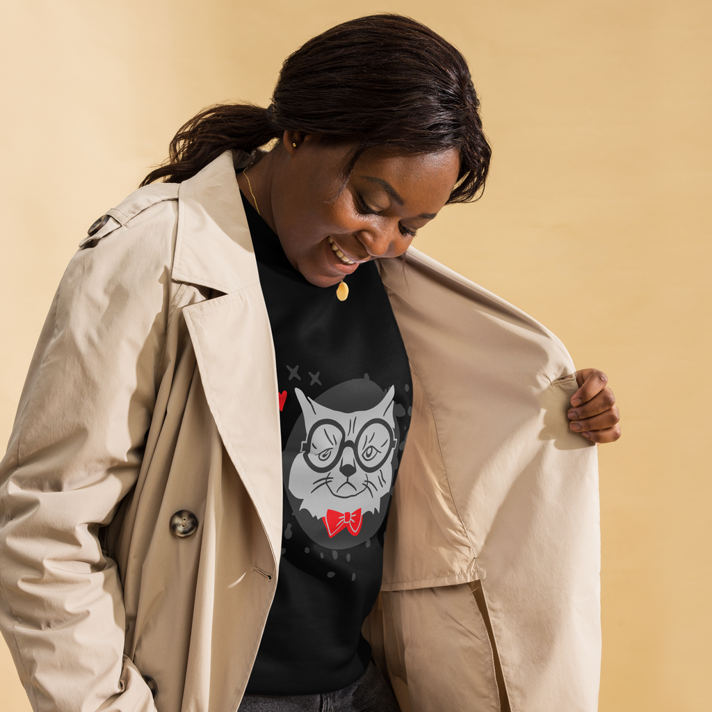 Cute Owl Graphic Sweatshirt bone