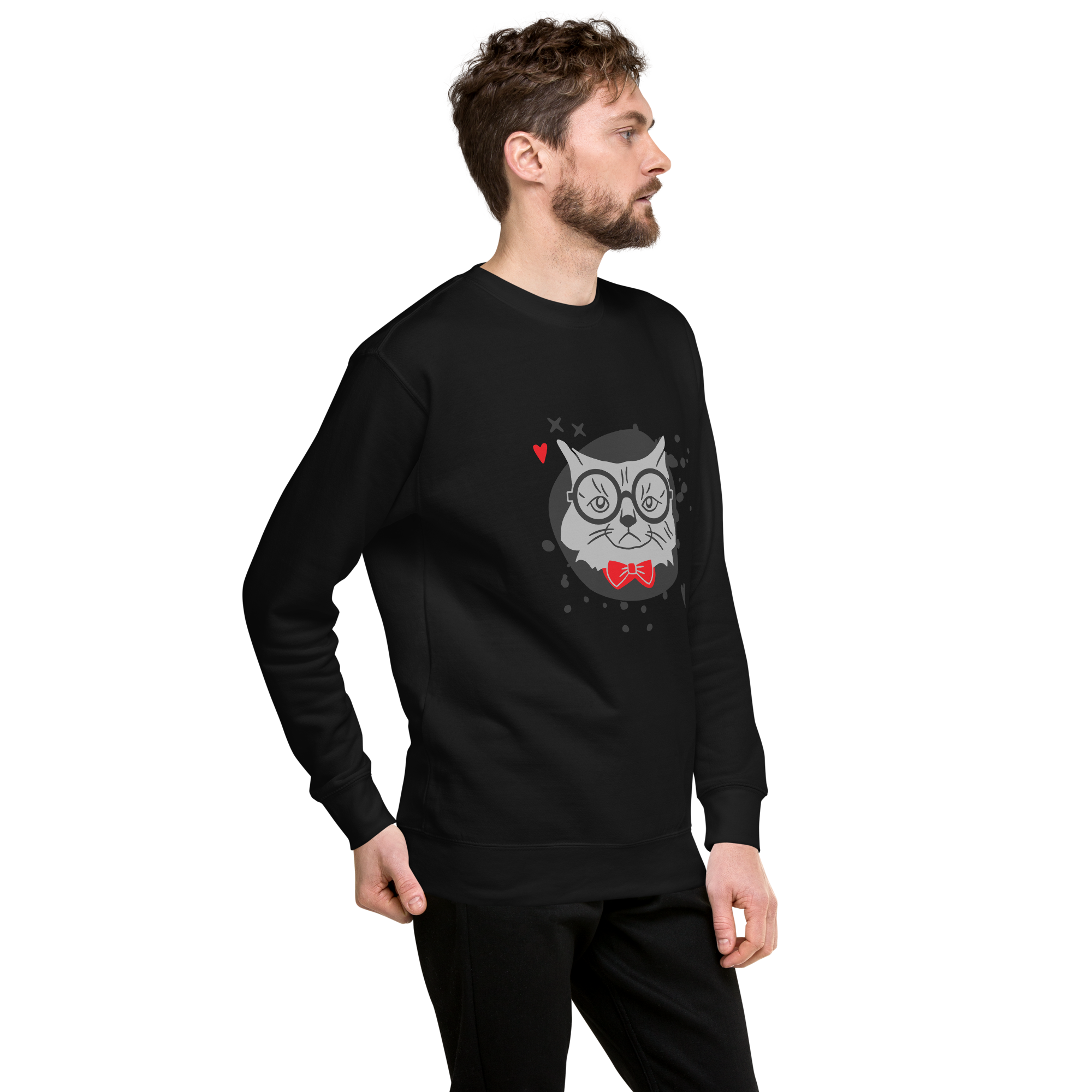 Cute Owl Graphic Sweatshirt bone