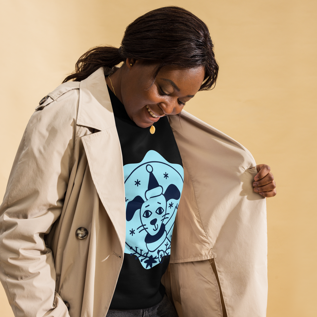 Unisex Dog Birthday Sweatshirt Premium Printed Sweatshirt white