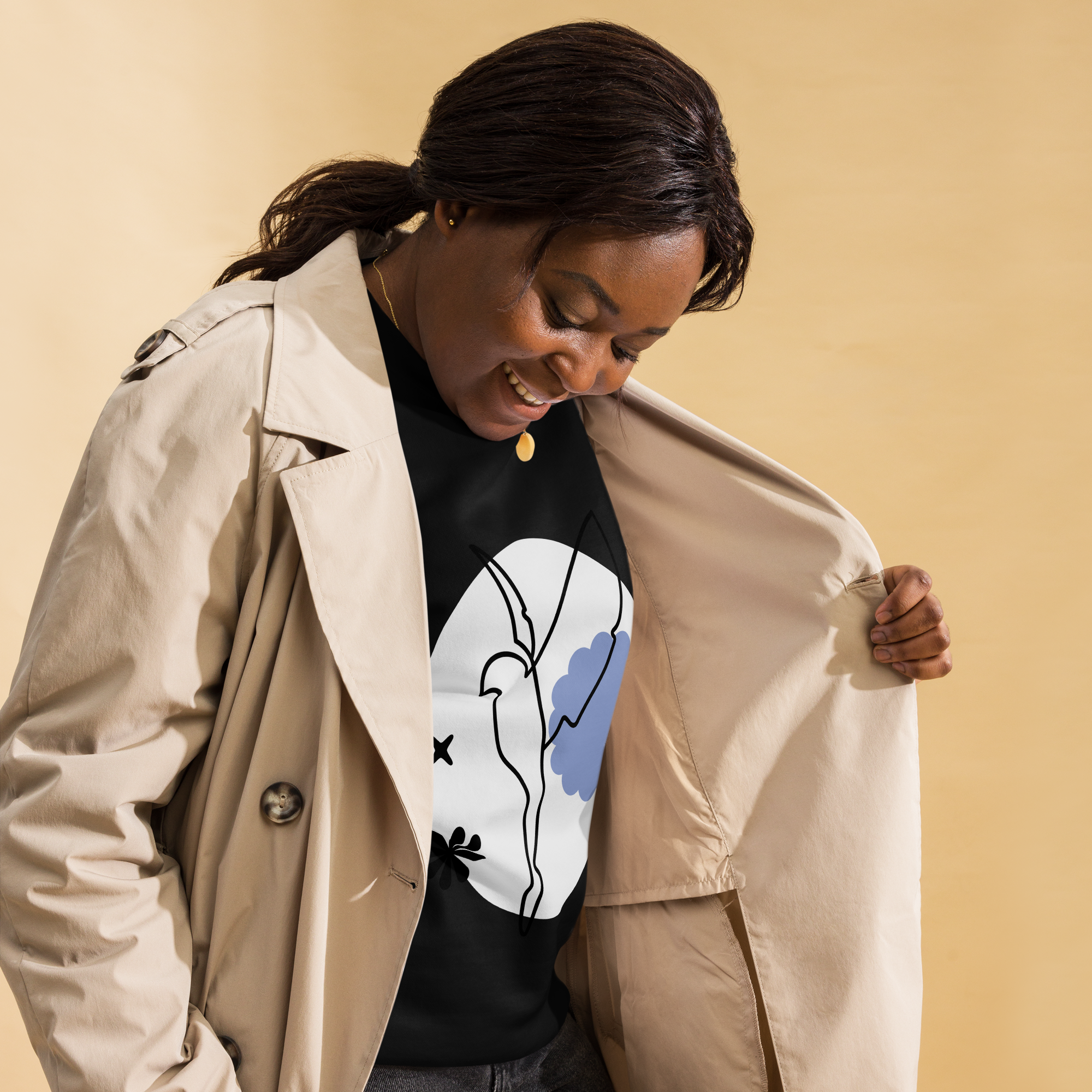 Unisex Dove Premium Printed Sweatshirt 