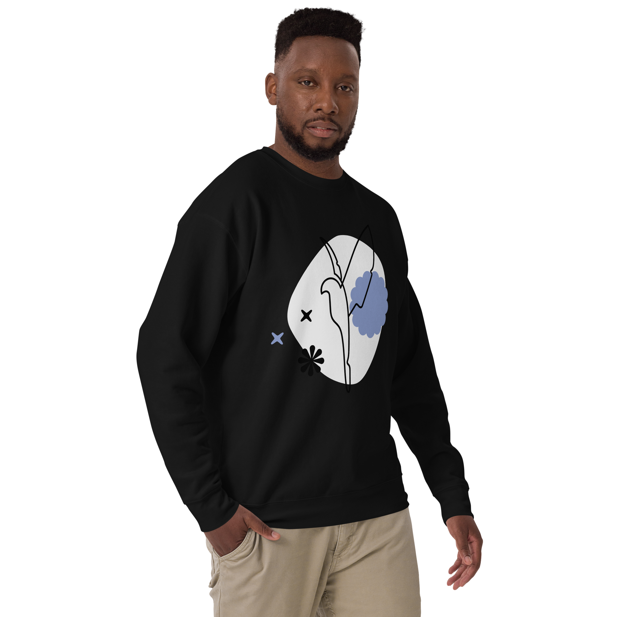 Unisex Dove Premium Printed Sweatshirt 
