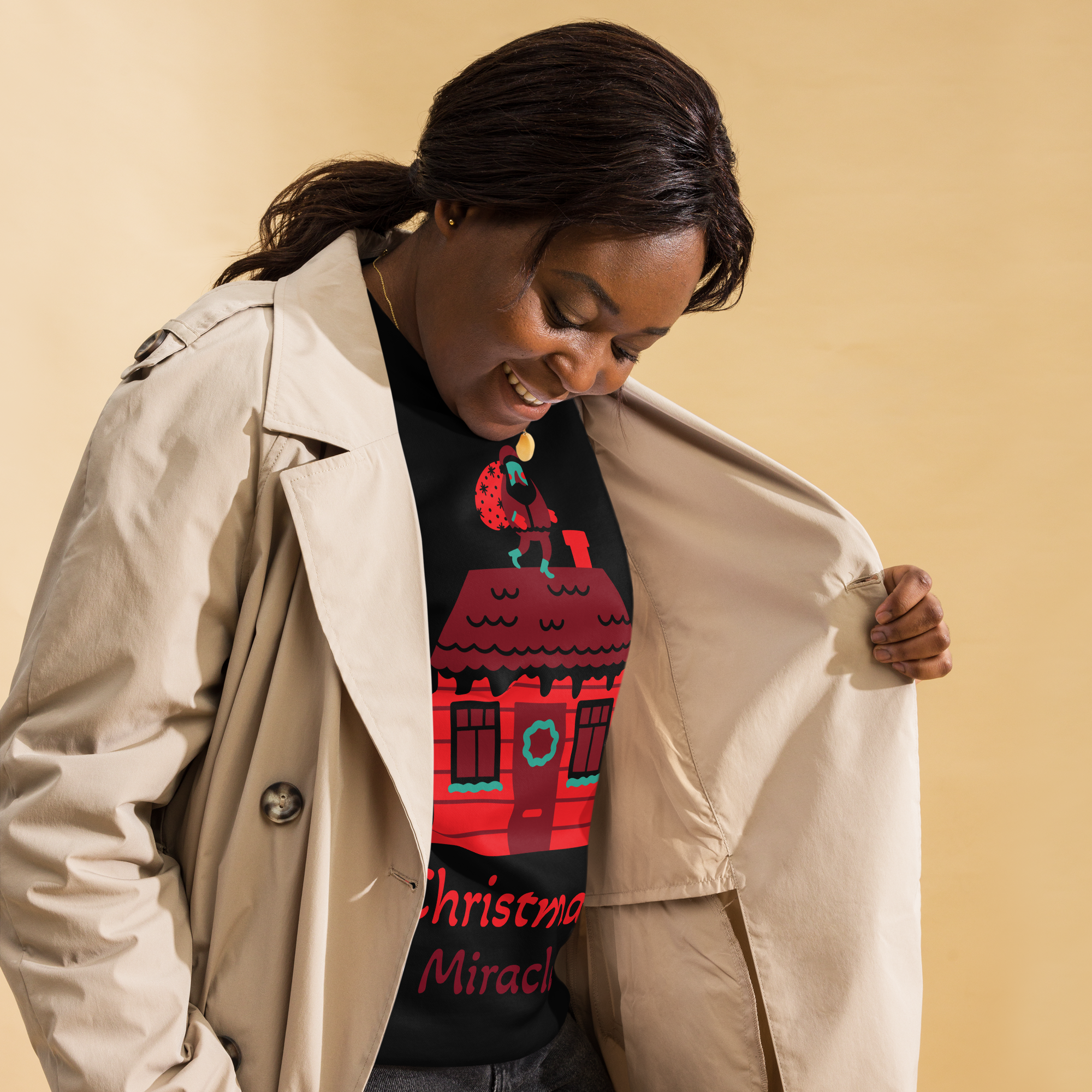 Unisex Christmas Miracle Home Premium Printed Sweatshirt 