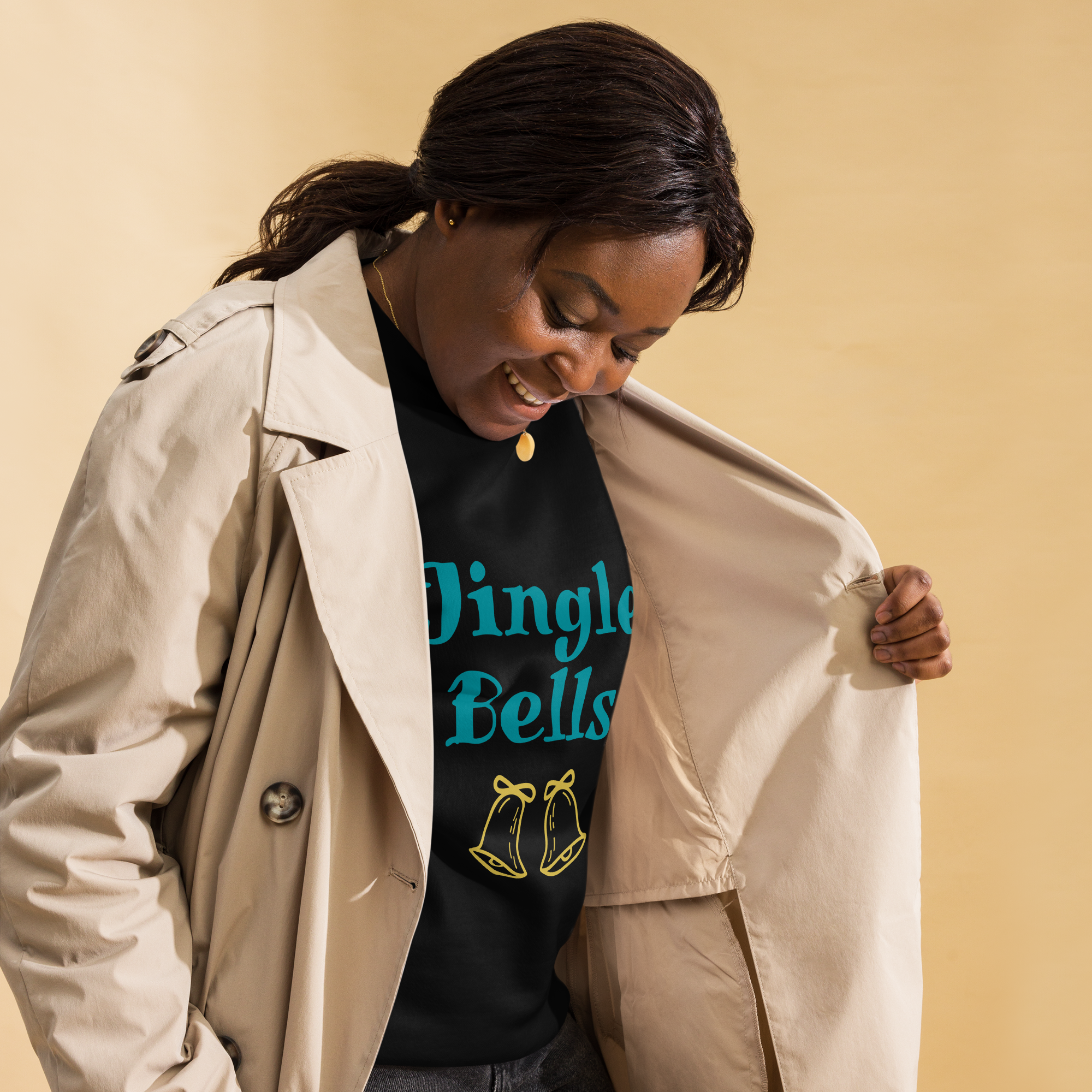 Unisex Jingle Bells Christmas Premium Printed Sweatshirt 