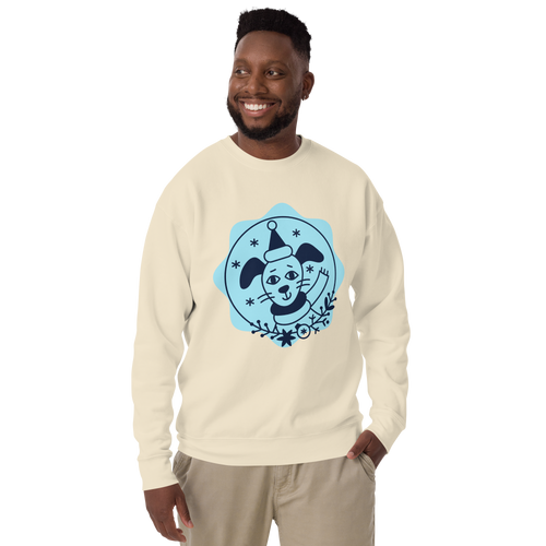 Unisex Dog Birthday Sweatshirt Premium Printed Sweatshirt black