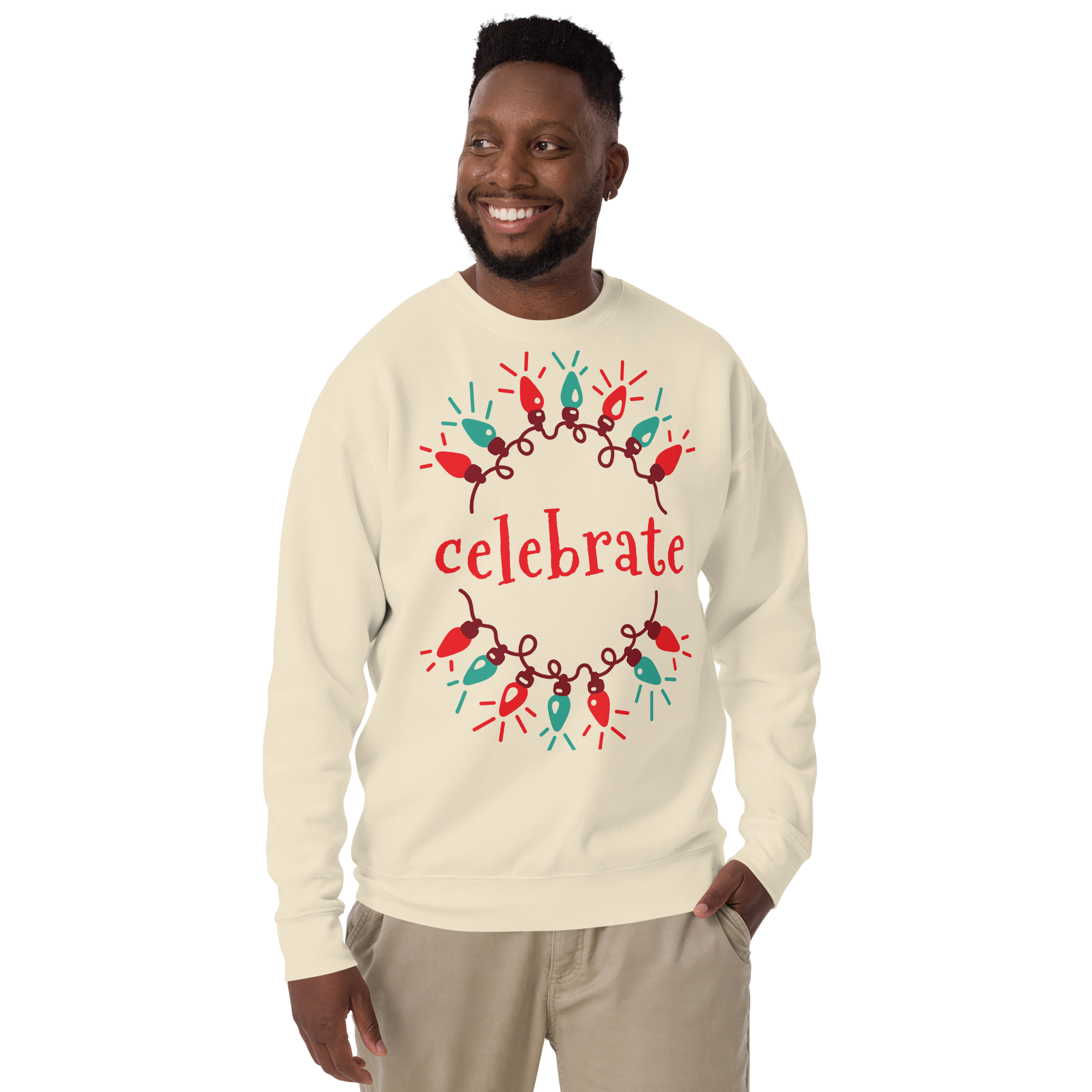 Unisex Celebration Premium Printed Sweatshirt carbon-grey